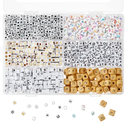 Craft Mixed Alphabet Beads by Bead Landing™